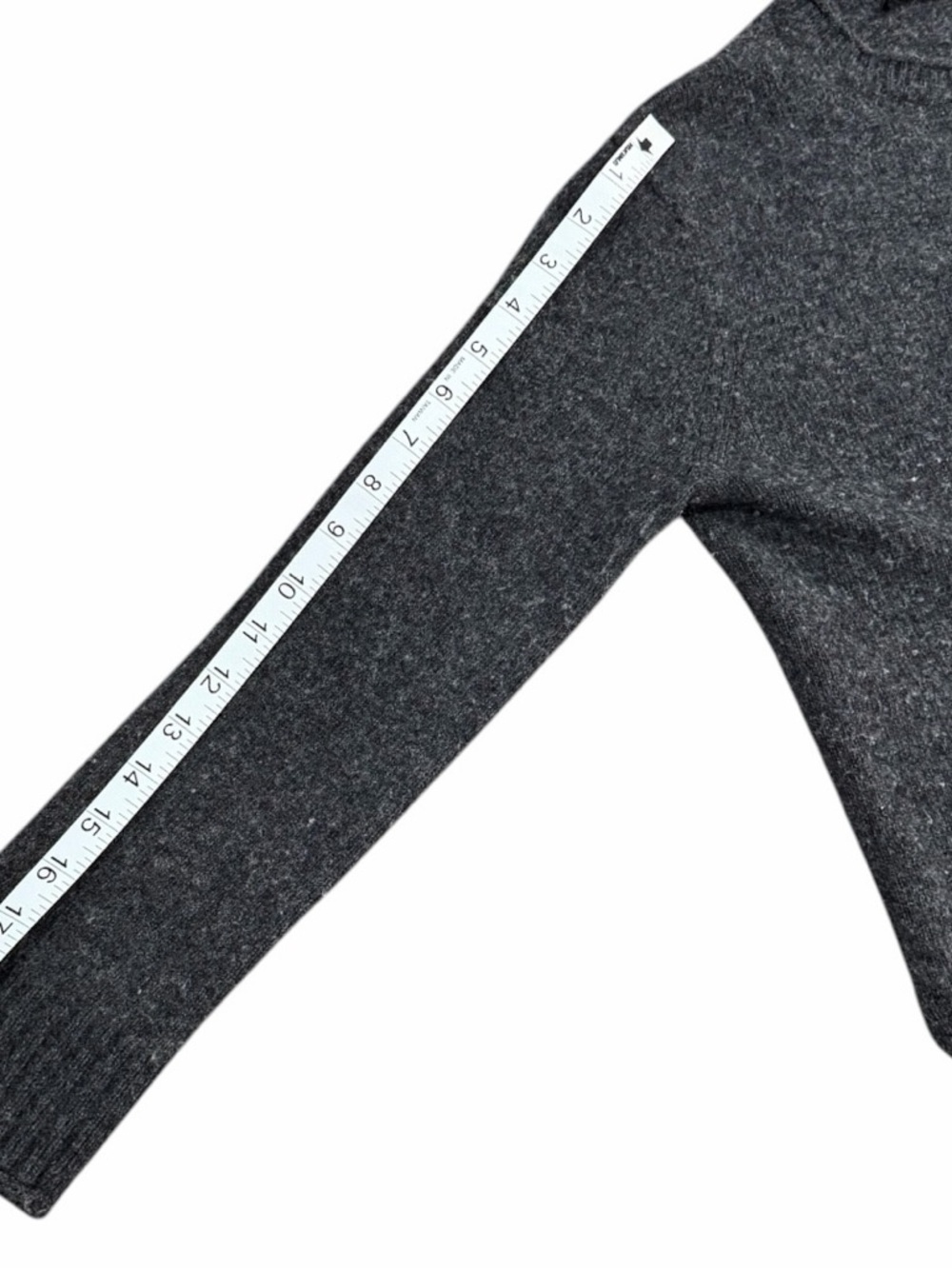 Jenni Kayne Charcoal Grey Everyday Wool & Cashmere Blend Sweater Size S - Picture 10 of 11